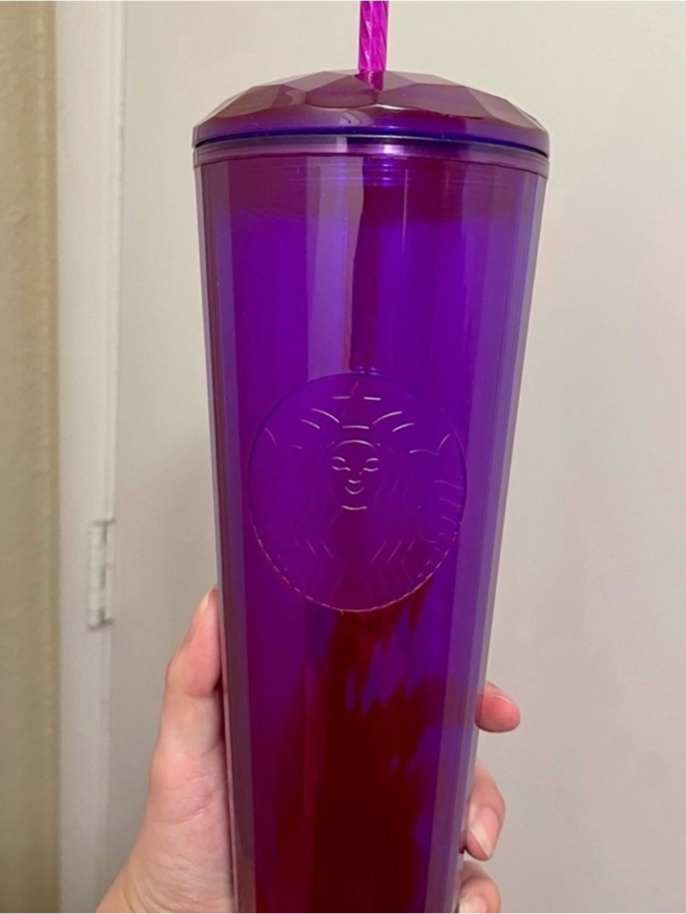 Starbucks Purple Dome Lid Cold Cup
